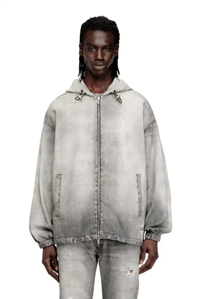 d-wynny jogg Hooded jacket in trompe l’oeil JoggJeans