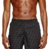 daniel-41-mono-utlt Mid-length swim shorts with all-over logo