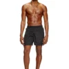 daniel-41-mono-utlt Mid-length swim shorts with all-over logo