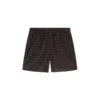 daniel-41-mono-utlt Mid-length swim shorts with all-over logo