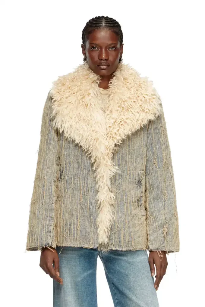 de-aconic-s Jacket in floating-thread jacquard denim