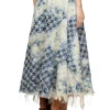 de-annet-fsh1 Midi skirt in houndstooth-weave denim