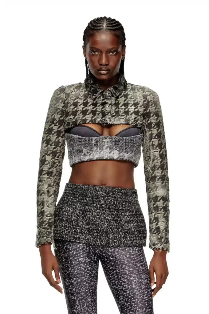 de-ansis-fsh2 Shrug in houndstooth-weave denim