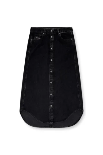 de-ard-long Midi denim skirt