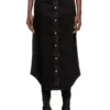 de-ard-long Midi denim skirt