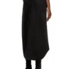 de-ard-long Midi denim skirt