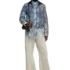 de-ateli-s Cropped jacket in graphic bouclé denim