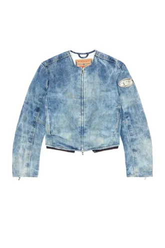 de-calur-fse Denim jacket with biker zip details