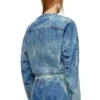 de-calur-fse Denim jacket with biker zip details