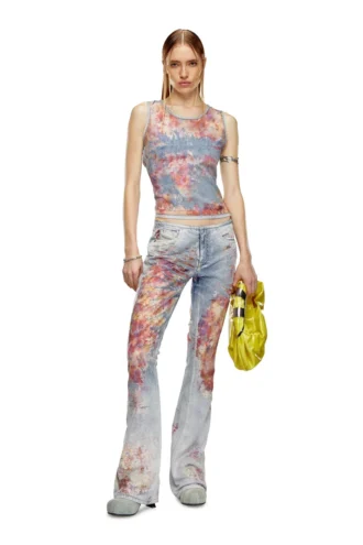 de-ciri-fse Tank top in flower devoré denim