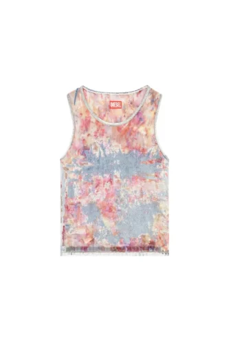 de-ciri-fse Tank top in flower devoré denim