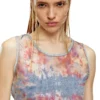 de-ciri-fse Tank top in flower devoré denim