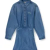 de-drevia-s Denim dress with back embroidery