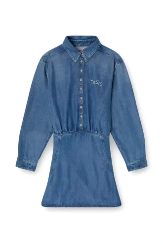 de-drevia-s Denim dress with back embroidery
