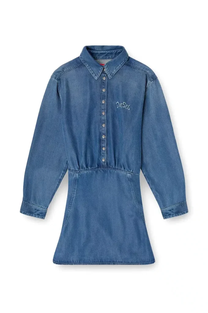 de-drevia-s Denim dress with back embroidery