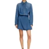 de-drevia-s Denim dress with back embroidery
