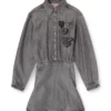 de-drevia-s Denim dress with embroidered patches