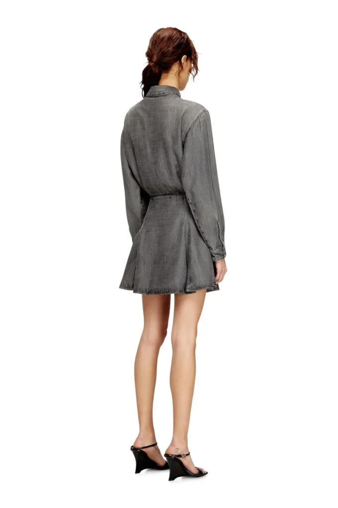 de-drevia-s Denim dress with embroidered patches