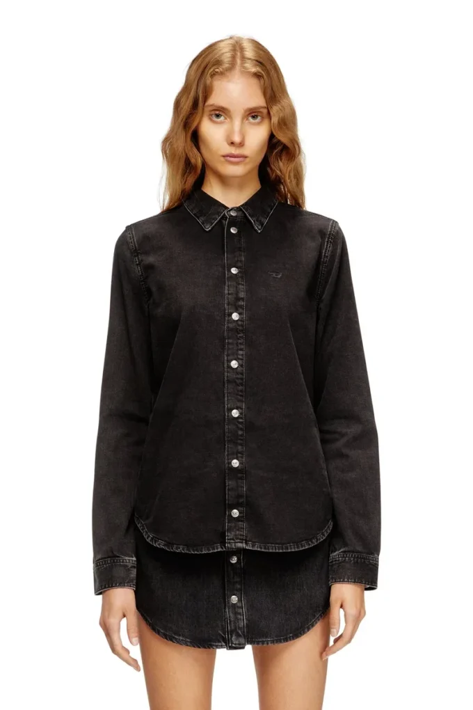 de-eazy Denim shirt with contrasting stitching
