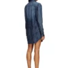 de-eazy dress-s Shirt dress in fluid Prince of Wales denim