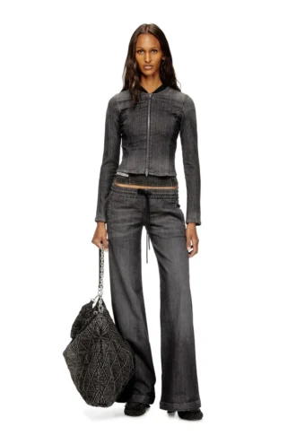 de-gary-d jogg Cropped jacket in monochrome denim
