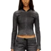 de-gary-d jogg Cropped jacket in monochrome denim
