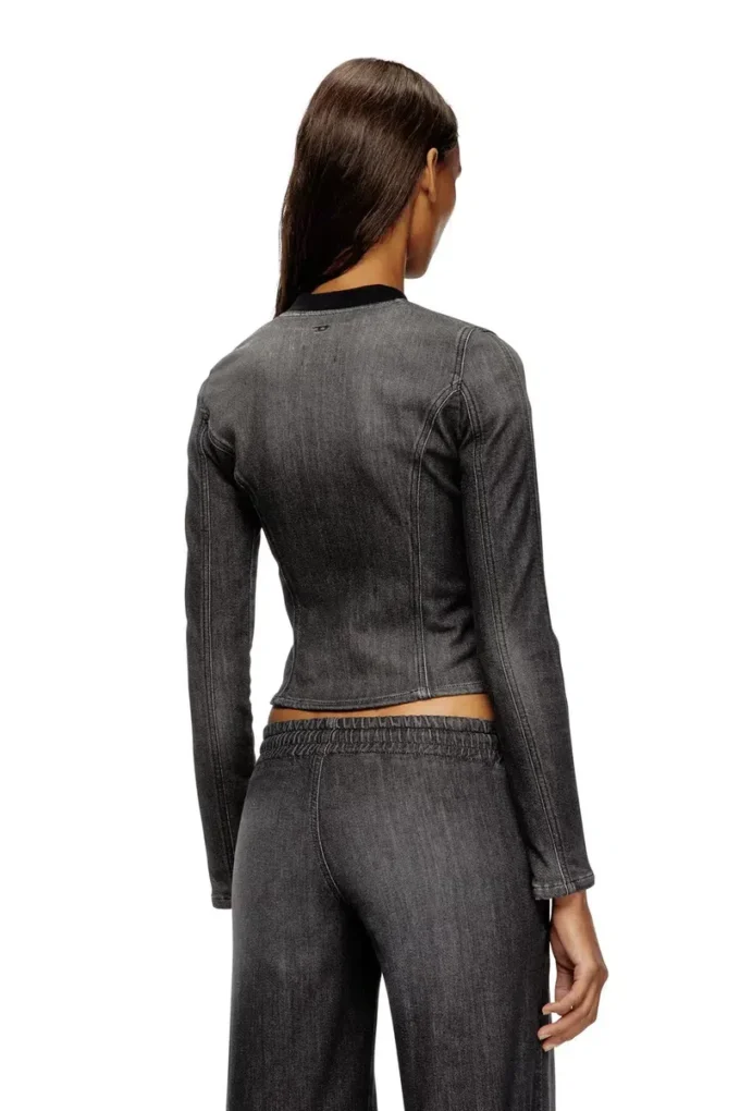 de-gary-d jogg Cropped jacket in monochrome denim