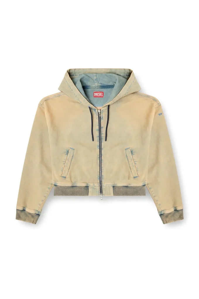 de-giri-crop jogg Zipped hoodie in coloured JoggJeans