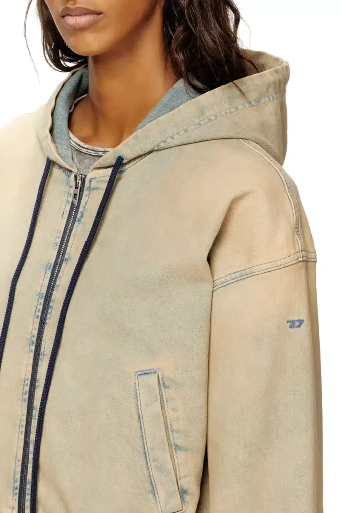 de-giri-crop jogg Zipped hoodie in coloured JoggJeans