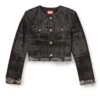 de-graffy-fsh Jacket in lasered cotton-hemp denim