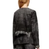 de-graffy-fsh Jacket in lasered cotton-hemp denim
