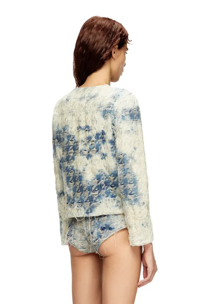 de-grafy-fsh Jacket in houndstooth-weave denim