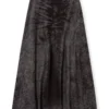 de-hannie-fsh Full skirt in lasered cotton-hemp denim