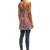 de-held-short-fse Strappy midi dress in sequin denim
