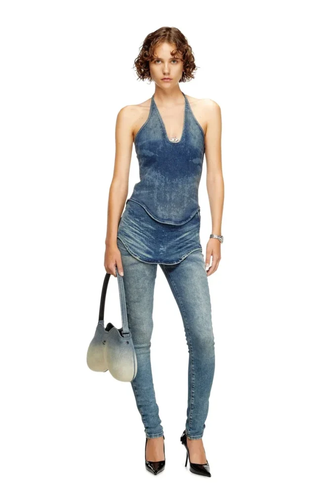 de-janice-s Halterneck top in Reform denim