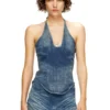 de-janice-s Halterneck top in Reform denim