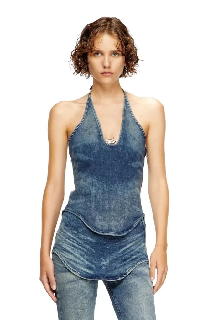de-janice-s Halterneck top in Reform denim