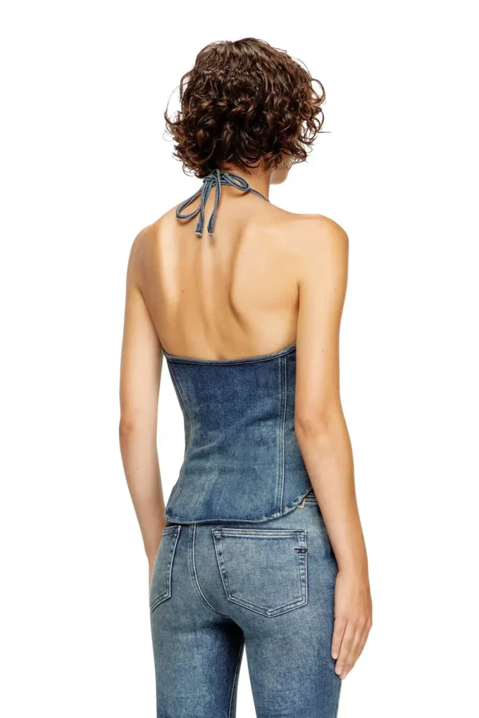 de-janice-s Halterneck top in Reform denim