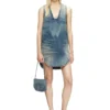 de-laris-dress-s Short dress in marbled denim
