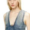 de-laris-dress-s Short dress in marbled denim