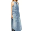 de-lina-s Long dress in marbled denim