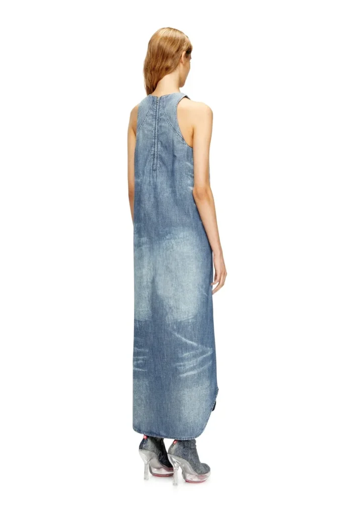 de-lina-s Long dress in marbled denim