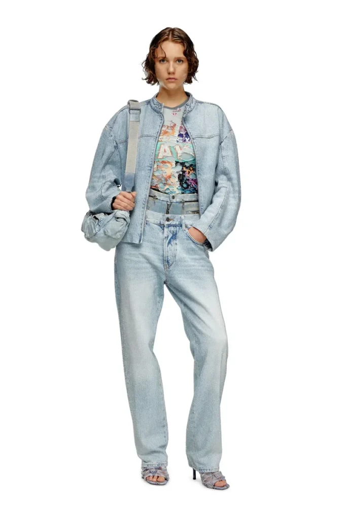 de-marge-fse Oversized jacket in crystal denim