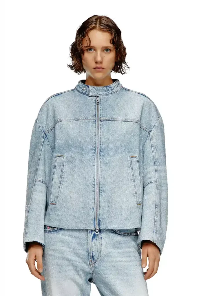 de-marge-fse Oversized jacket in crystal denim