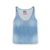de-misy-s Top in lightweight stonewashed denim