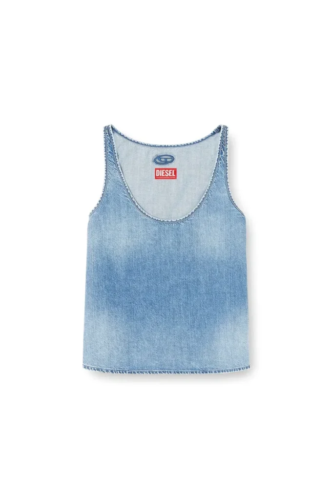 de-misy-s Top in lightweight stonewashed denim