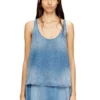 de-misy-s Top in lightweight stonewashed denim