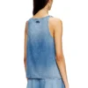de-misy-s Top in lightweight stonewashed denim