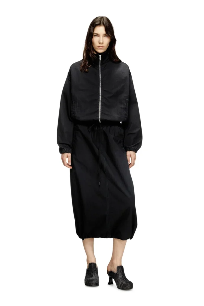 de-oren-c jogg Midi skirt in technical JoggJeans