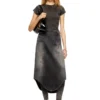 de-plumy-s Denim midi skirt with shadow effect